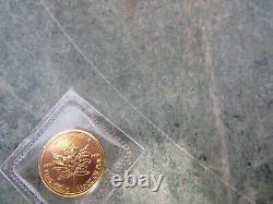 2009 Canada 1/10 Oz Gold Maple Leaf Coin 24 K Fine Gold Uncirculated Sealed