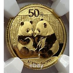 2009 China 1/10 oz Gold Panda 50Y NGC MS70.999 Fine Coin