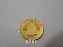 2009 China Panda 1/20 oz 20 Yuan Gold Coin 1/20 oz. 999 Fine Gold