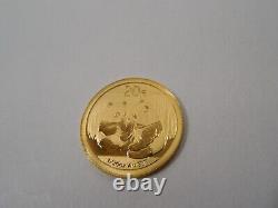 2009 China Panda 1/20 oz 20 Yuan Gold Coin 1/20 oz. 999 Fine Gold