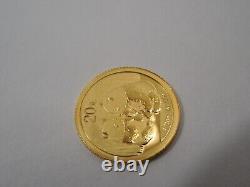 2009 China Panda 1/20 oz 20 Yuan Gold Coin 1/20 oz. 999 Fine Gold