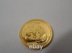 2009 China Panda 1/20 oz 20 Yuan Gold Coin 1/20 oz. 999 Fine Gold