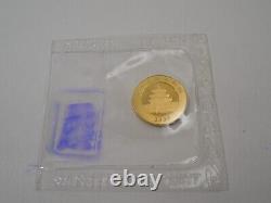 2009 China Panda 1/20 oz 20 Yuan Gold Coin 1/20 oz. 999 Fine Gold