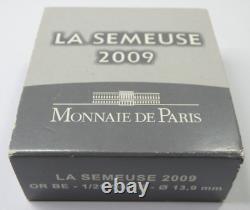 2009 France 5 Euro La Semeuse Monnaie de Paris 999 Fine Proof Gold Coin