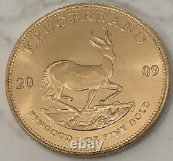 2009 Gold Krugerrand 1oz Fine Gold Coin Gold Bullion South African Mint