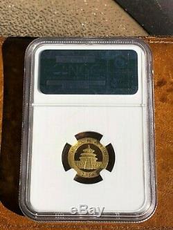 2010 1/10 Troy Oz. 999 Fine China Gold Panda Coin Graded NGC MS69