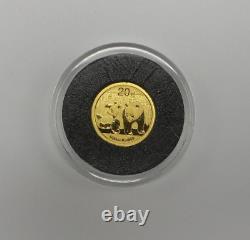 2010 China 20 Yuan Gold Panda 1/20 oz. 999 Fine Gold In Capsule C2705