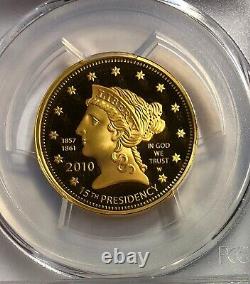 2010 W $10 Gold coin Buchanan's Liberty PCGS PR69 DCAM proof. 999 fine 1/2 oz