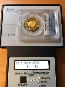 2010 W $10 Gold coin Buchanan's Liberty PCGS PR69 DCAM proof. 999 fine 1/2 oz