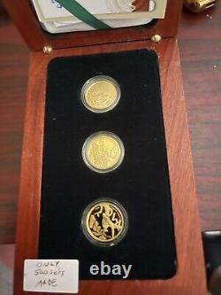 2011-2013 999.9 1/10 fine gold natura series collector Coin set