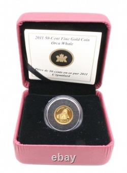 2011 50-Cent 1/25 oz Fine Gold Coin Orca Whale 2011 50-Cent 1/25 oz Fine Gold Coin Orca Whale