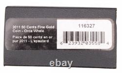 2011 50-Cent 1/25 oz Fine Gold Coin Orca Whale 2011 50-Cent 1/25 oz Fine Gold Coin Orca Whale