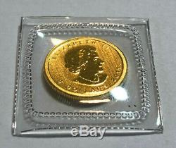 2011 Canada 1/10th oz $5 Gold Maple Leaf Coin. 9999 Fine Gold, BU Sealed