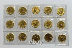 2011 Canada 1/10th oz $5 Gold Maple Leaf Coin. 9999 Fine Gold, Sealed BU