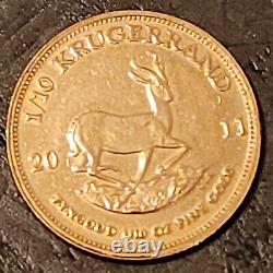 2011 Krugerrand South Africa 1/10 oz Fine Yellow Gold Coin
