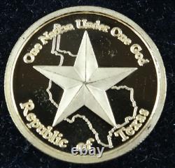 2011 Republic of Texas 1/10 oz Gold Bullion Round. 9999 Fine