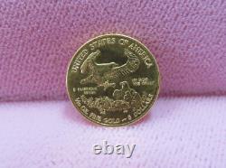 2011 US American Eagle Walking 1/10th OZ FINE Gold Coin $5 Dollar(#63)
