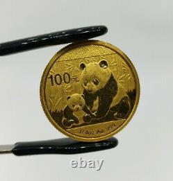 2012 1/4 Ounce 999 Gold Bullion Coin China Panda Pure Fine 24K 100 Yuan Oz Troy