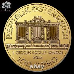 2012 Austria Gold Philharmonic (1 oz) 999.9 Fine BU