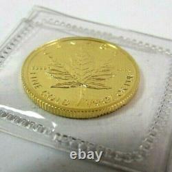 2012 Canada 1/10 oz Gold Maple Leaf Fine Gold. 999 Coin $5 BU