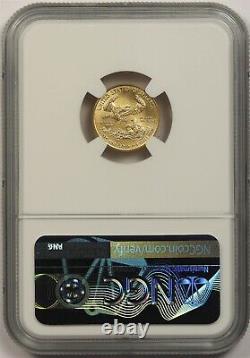 2012 Gold Eagle $5 NGC MS 69 (Tenth-Ounce) 1/10 oz Fine Gold