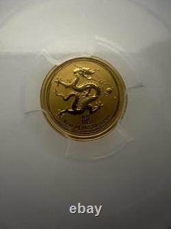 2012P AUSTRALIA $5 Lunar Year of the Dragon MS 69 Graded 1/20th oz Fine Gold 2012P AUSTRALIA $5 Lunar Year of the Dragon MS 69 Graded 1/20th oz Fine Gold