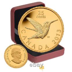 2013 0.5 Gram Fine Gold Coin Hummingbird. 9999
