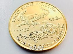 2013 1/10 oz American Gold Eagle (AGE). 999 Fine Gold Bullion BU Uncirculated