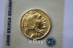 2013 $50 USA Gold Buffalo Coin 1 oz. 9999 Fine BU No Reserve