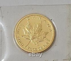 2013.9999 Fine Gold 1/10 OzT Canadian Maple Leaf Gold Coin