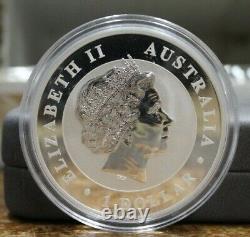 2013 Australian Koala 24Kt Gold Gilded 1oz. Fine Silver Coin With Box & CoA