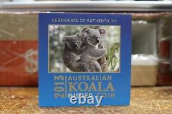2013 Australian Koala 24Kt Gold Gilded 1oz. Fine Silver Coin With Box & CoA