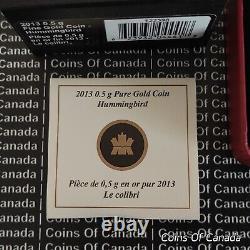 2013 Canada 25 Cents Fine Gold Coin Hummingbird #coinsofcanada