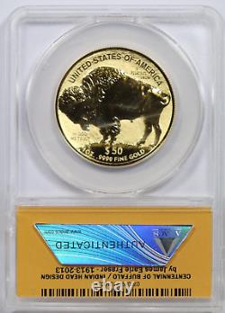 2013-W ANACS $50 1 oz American 9999 Fine Gold Buffalo Reverse Proof Coin RP70 FR