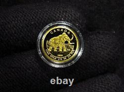 2014 1/10 Oz Canada Gold ELEPHANT. 9999 FINE IN CAP (1 COIN)