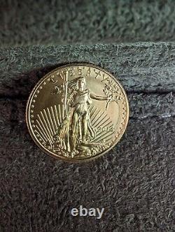 2014 1/10 oz $5 American Gold Eagle. 999 Fine Gold Bullion BU lot#4060