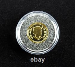 2014 1/25 oz 1.27g 50 Cents Gold Coin Proof 9999 Fine Au CANADA'S CLASSIC BEAVER
