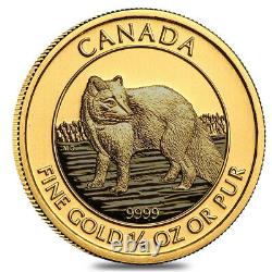 2014 1/4 oz $10 Canadian Arctic Fox. 9999 Fine BU (Sealed)