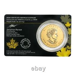 2014 1 oz Canadian Gold Howling Wolf Call of the Wild. 99999 Fine Gold In Assay