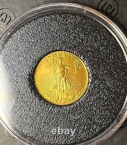 2014 $5 American Gold Eagle 1/10 Oz 91.7% fine 22-karat gold Uncirculated BU