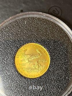 2014 $5 American Gold Eagle 1/10 Oz 91.7% fine 22-karat gold Uncirculated BU