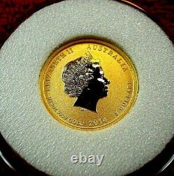 2014 Australia 1/20th Oz. 999 Fine Gold Coin Horse Series