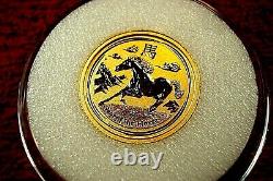 2014 Australia 1/20th Oz. 999 Fine Gold Coin Horse Series