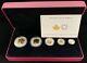 2014 Canadian Fractional Fine Silver Maple Leaf 5 Coin Set With Gold Plating