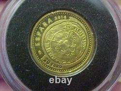 2014 Espana Spain 20 Euro. 999 Fine Gold Coin Unusual Hard To Find 1.24 Grams