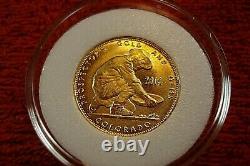 2014 Gold Bullion 999 Fine 24kt Pure Gold 1/10 Oz Prospector