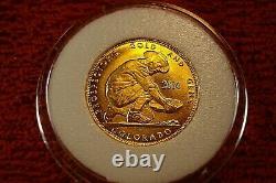 2014 Gold Bullion 999 Fine 24kt Pure Gold 1/10 Oz Prospector