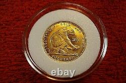 2014 Gold Bullion 999 Fine 24kt Pure Gold 1/10 Oz Prospector