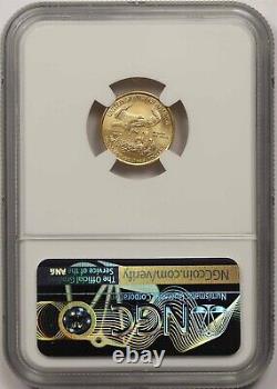 2014 Gold Eagle $5 NGC MS 69 (Tenth-Ounce) 1/10 oz Fine Gold