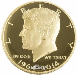 2014-W 3/4oz Gold Kennedy Half Dollar Proof. 9999 fine gold